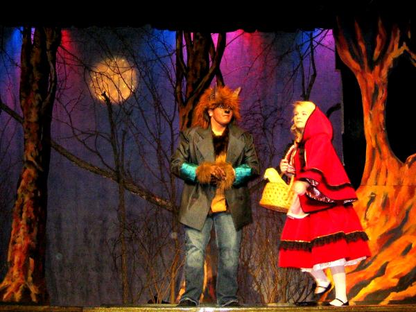 "Into The Woods," Little Red Riding Hood and the Wolf