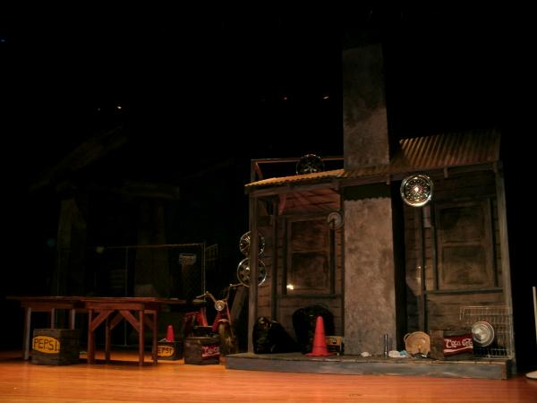 Final set for Godspell