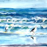 Beach with Gulls #1