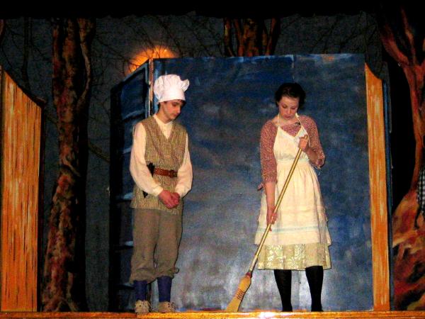 "Into The Woods,"  Books before adding the titles with cast