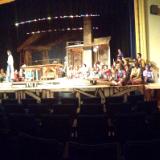 Overall theater shot of Godspell Set